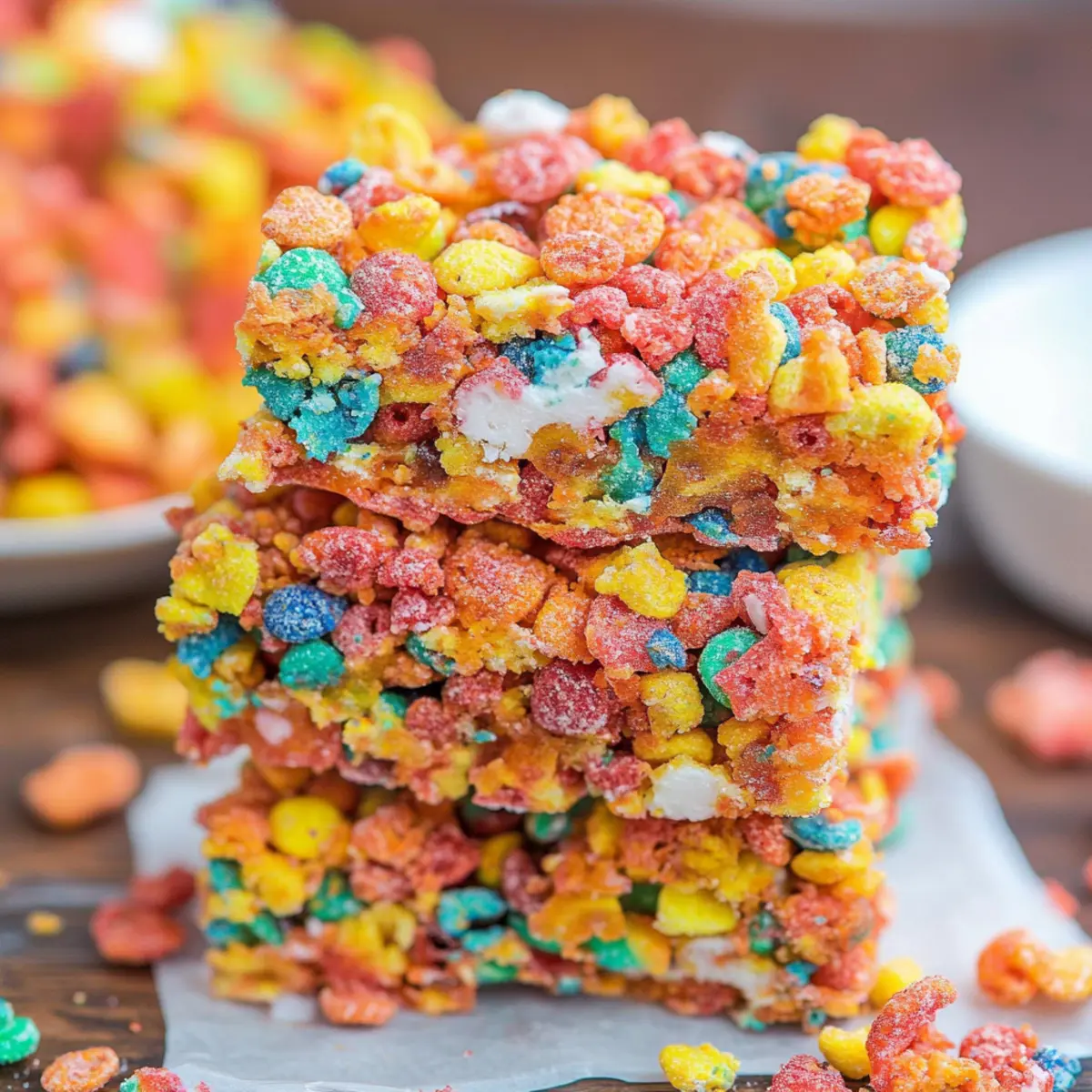 Easy Fruity Pebbles Treats Recipe for Colorful Snack Bars