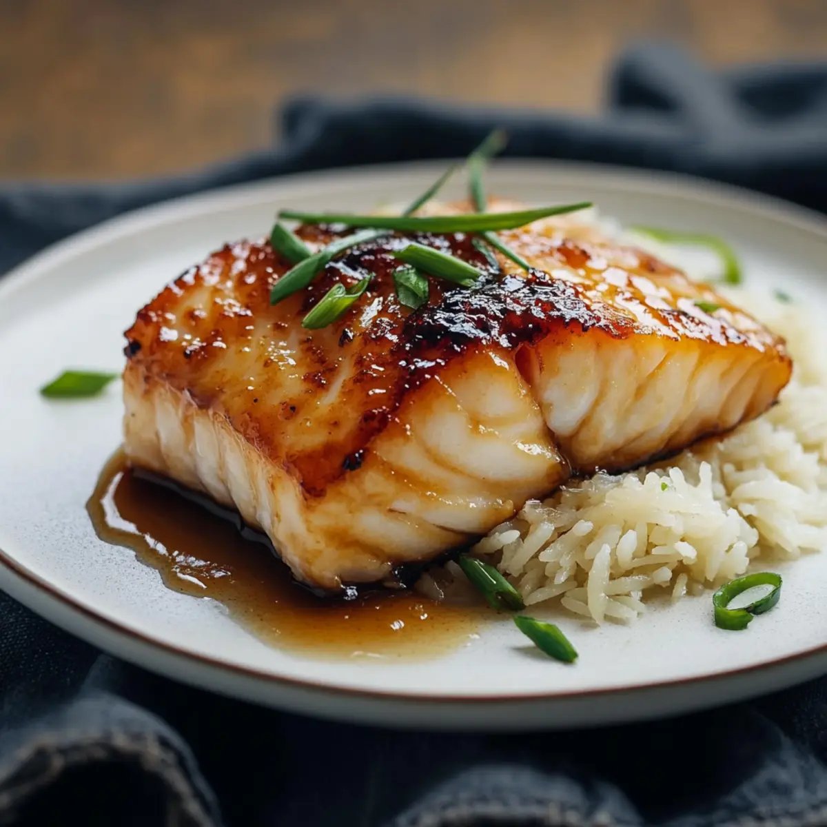 Amazing Baked Honey Marinated Cod with Soy and Olive Oil