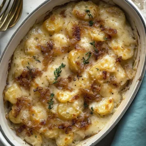 Roasted Garlic & Caramelized Onion Potatoes