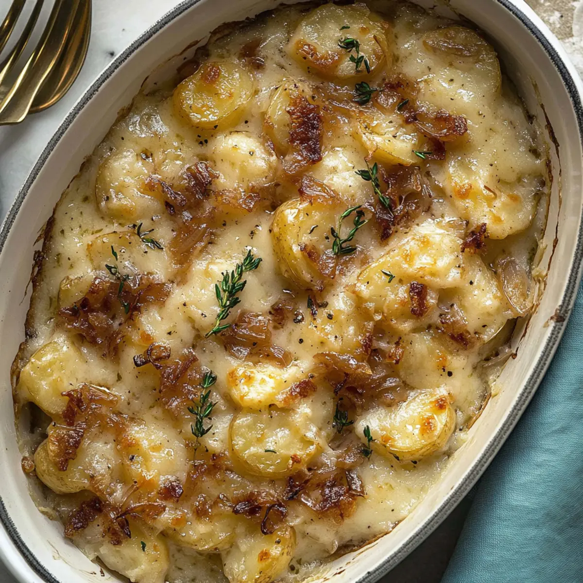 Roasted Garlic & Caramelized Onion Potatoes