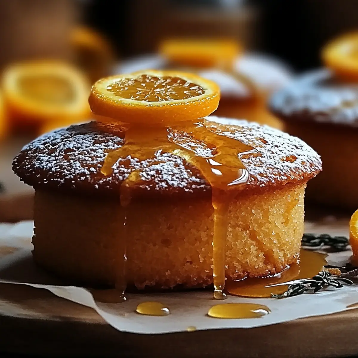 Orange Ginger Honey Cakes