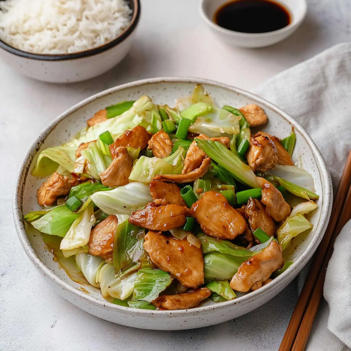 Delicious Cabbage Stir Fry with Chicken Ready in 30 Minutes