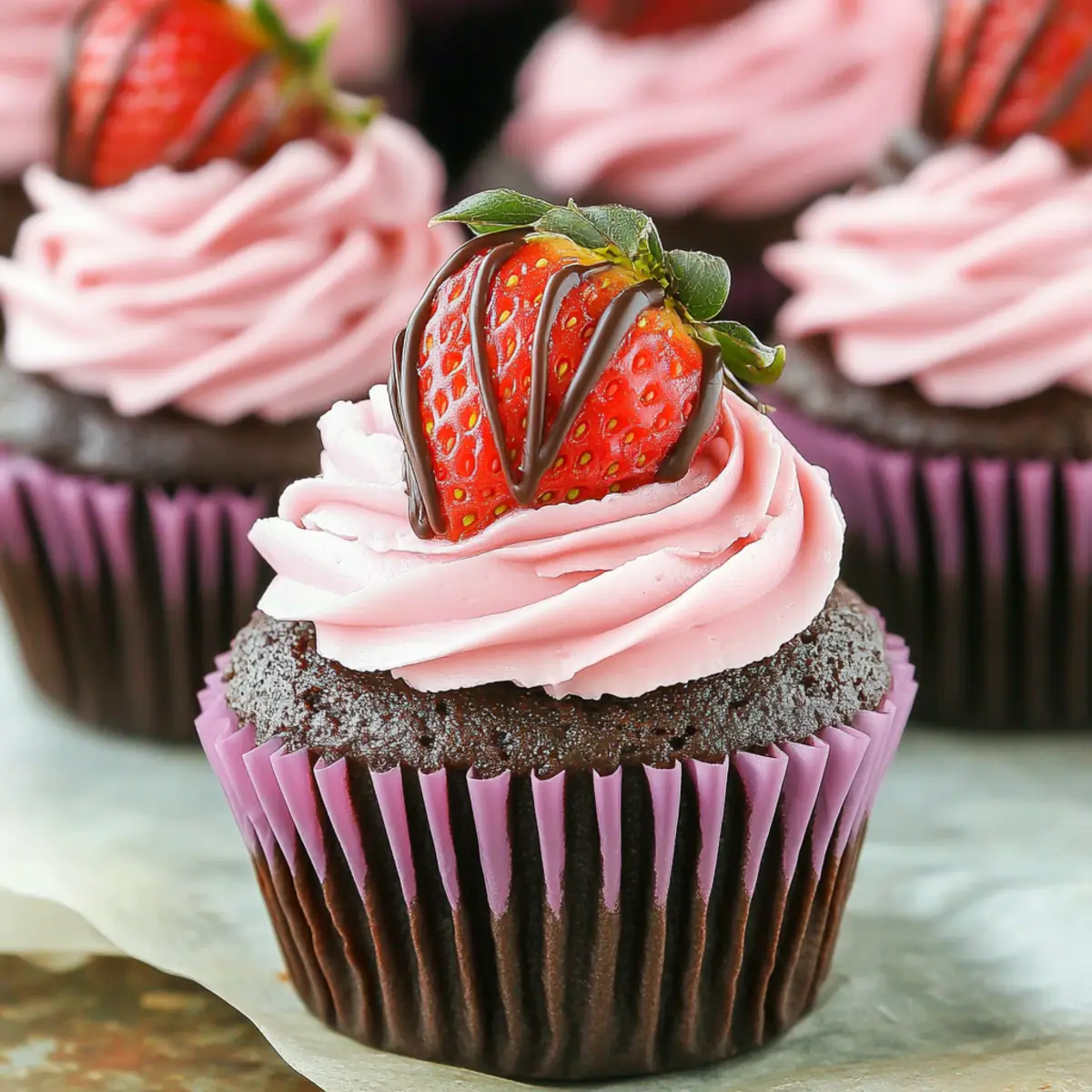 Decadent Chocolate Covered Strawberry Cupcakes Recipe to Indulge