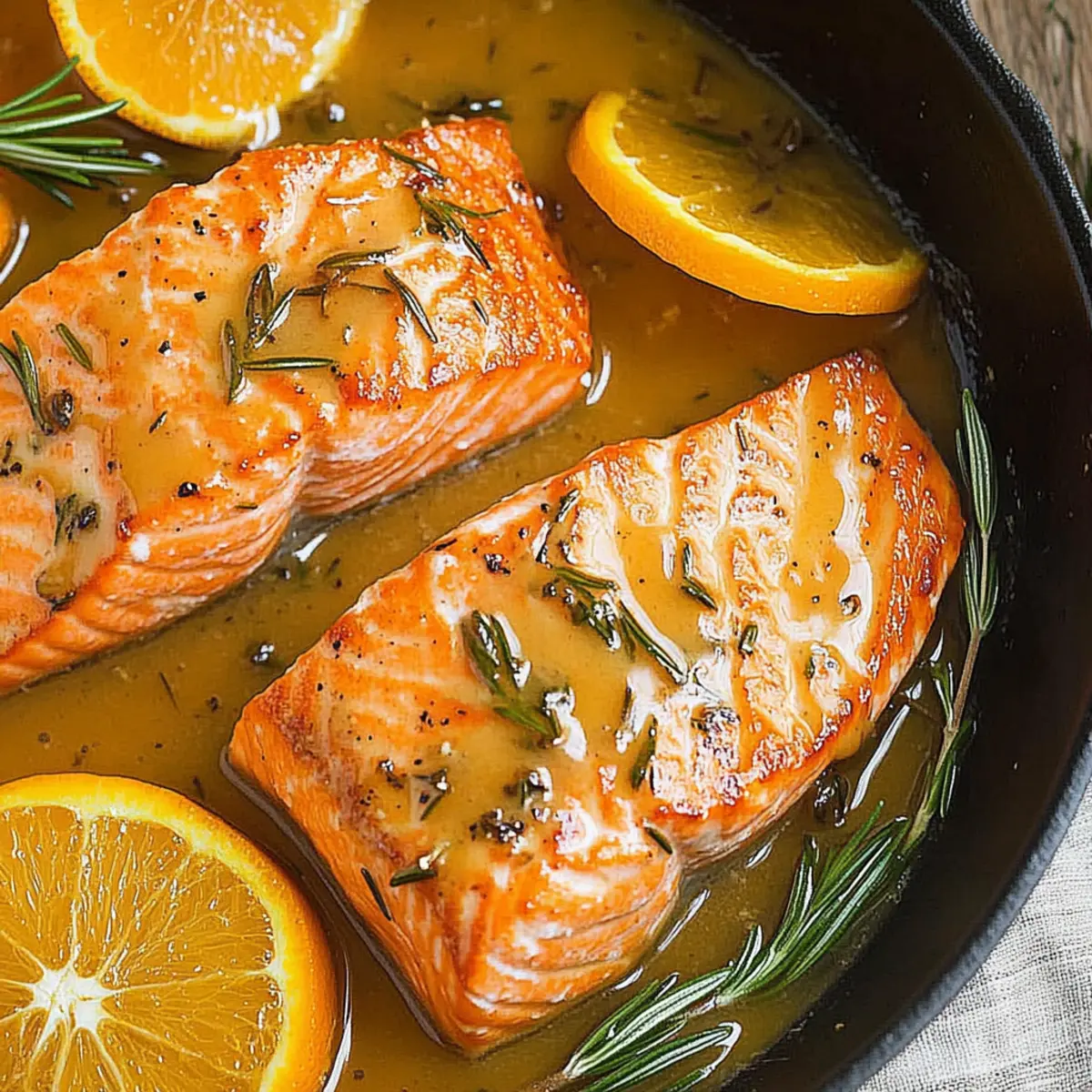 Delicious Orange-Rosemary Glazed Salmon Recipe in 25 Minutes