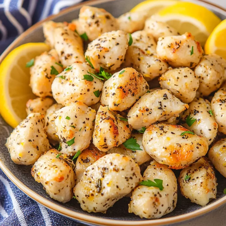 Air Fryer Lemon Chicken Bites