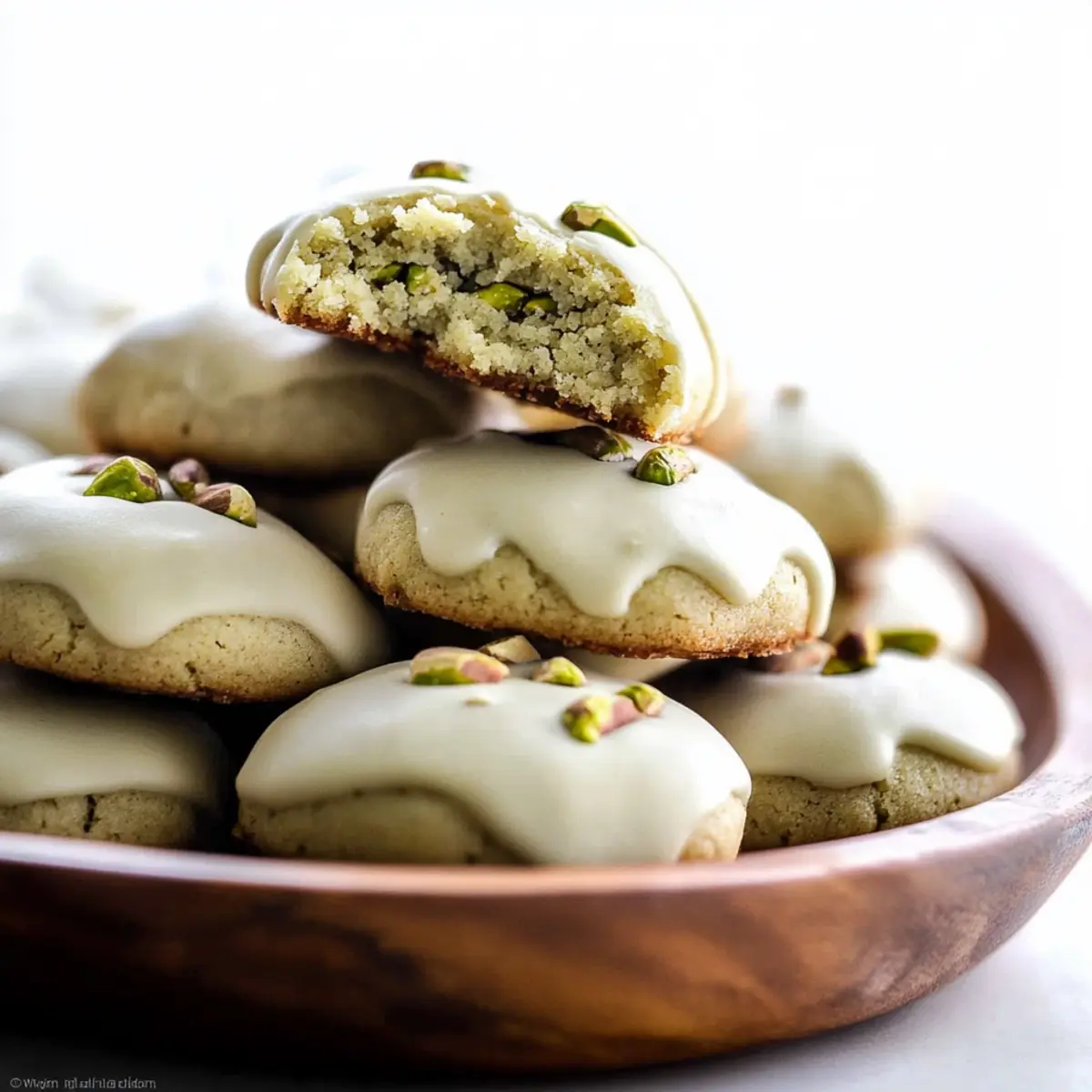 Irresistible Pistachio Drop Cookies Recipe with Icing Drizzle