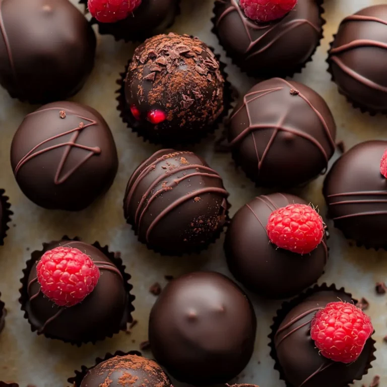 Decadent Chocolate Raspberry Truffles Recipe