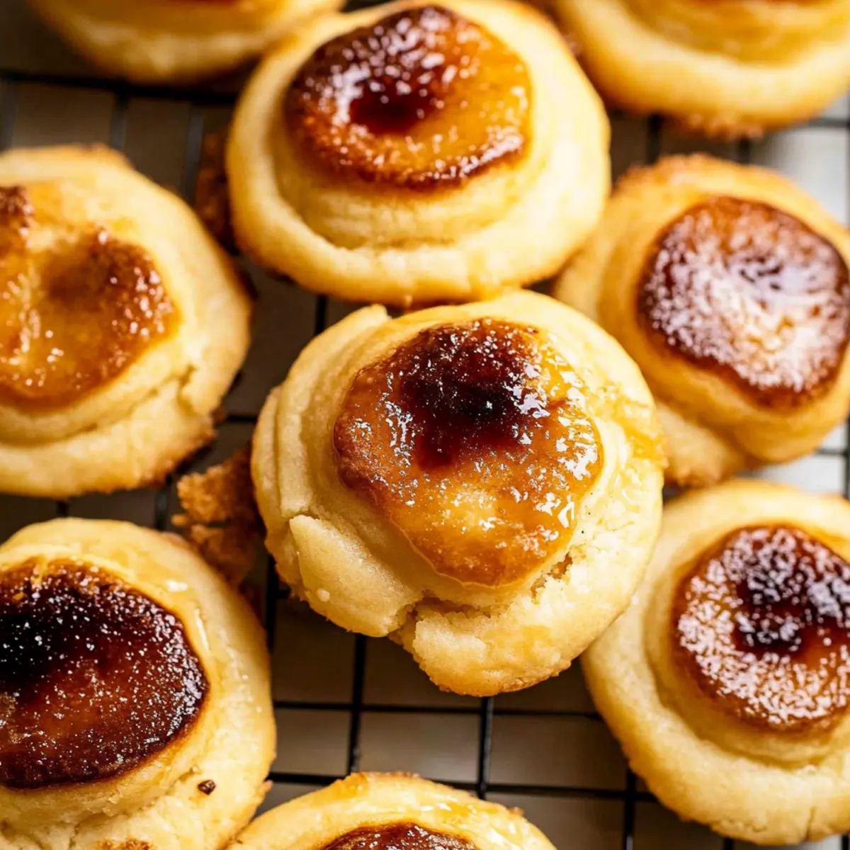 Delicious Crème Brûlée Cookies with Silky Pastry Cream Filling