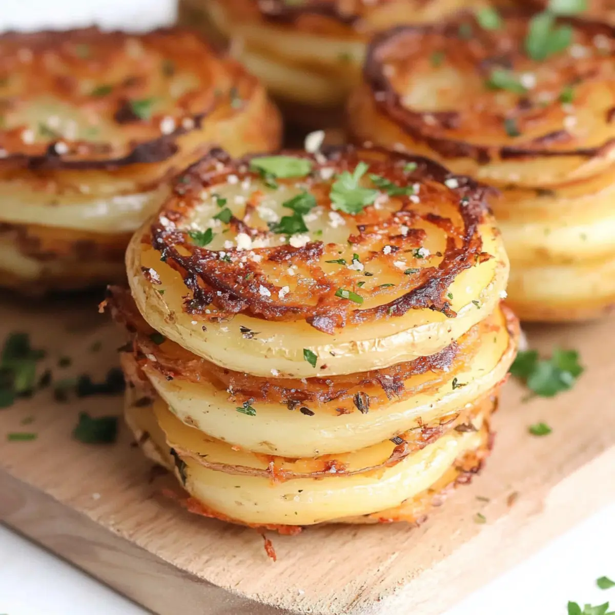 Delicious Roasted Garlic Parmesan Potato Stacks Recipe to Try