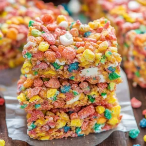 Fruity Pebbles Rice Krispie Treats