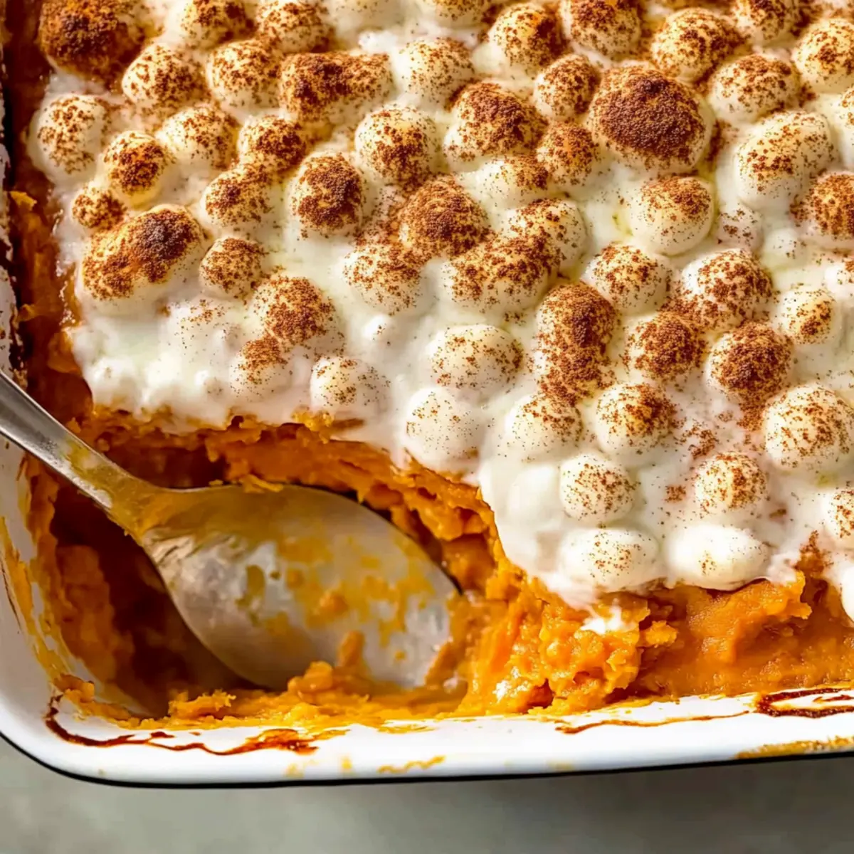 Yummy Sweet Potato Casserole Recipe with Marshmallows Delight