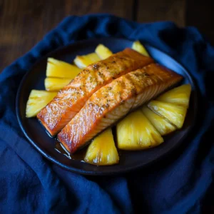 Honey Pineapple Glazed Salmon