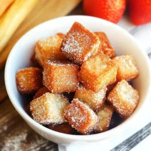 Crispy Angel Cake Churro Bites