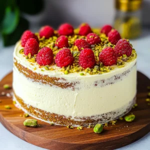 Raspberry Pistachio Cake