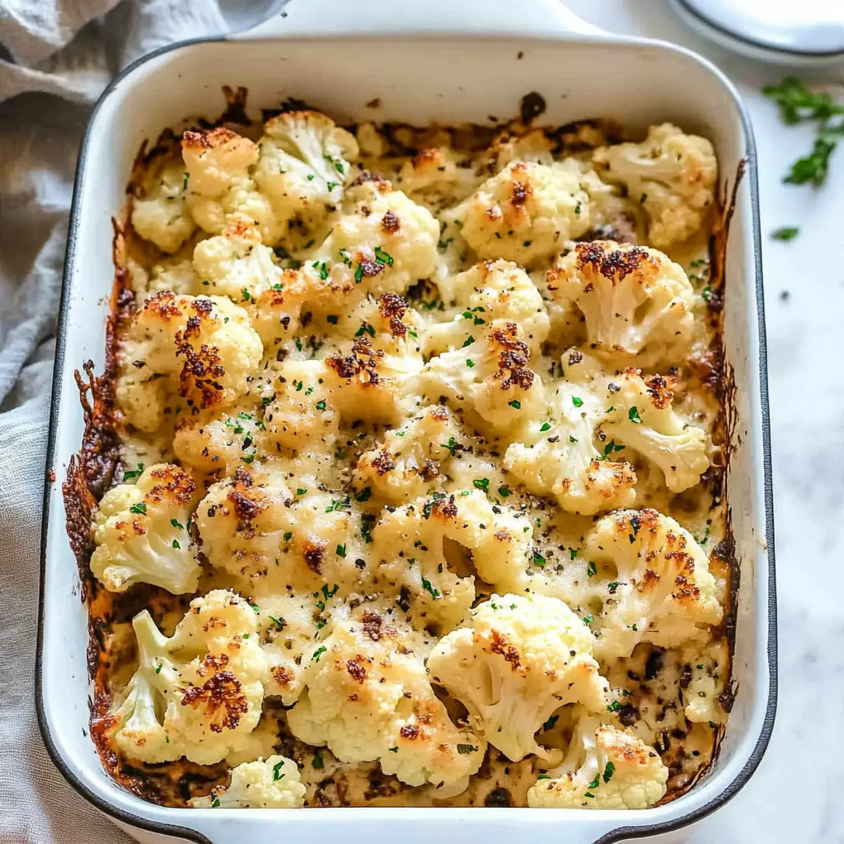 Cheesy Baked Cauliflower