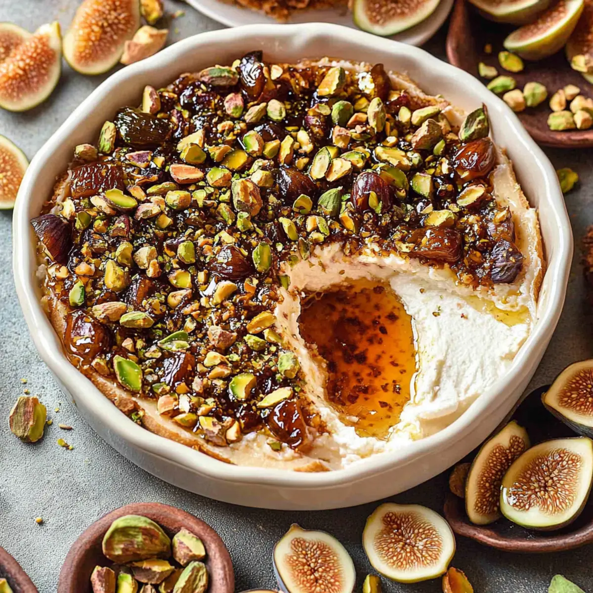 Delicious Boursin Fig Hot Honey Pistachio Dip Recipe in 10 Minutes