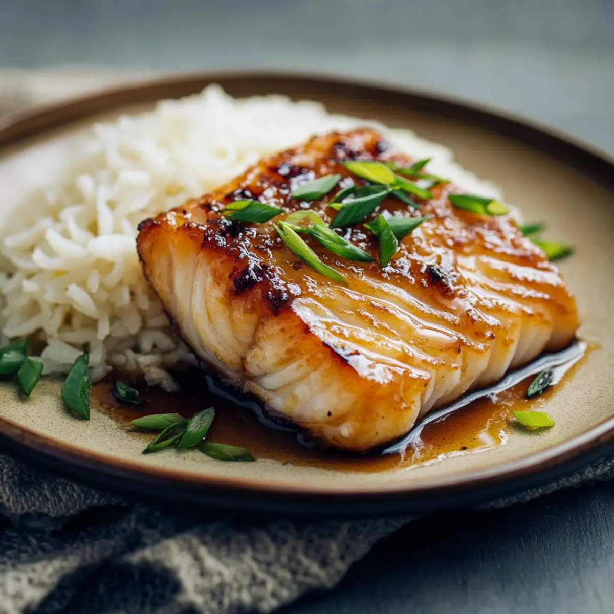 Amazing Baked Honey Marinated Cod with Soy and Olive Oil