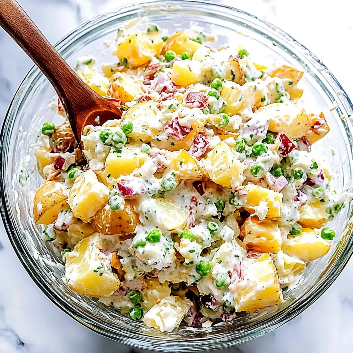Delicious Loaded Potato Salad Recipe with Cheddar and Bacon