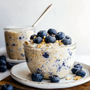 Easy Blueberry Overnight Oats