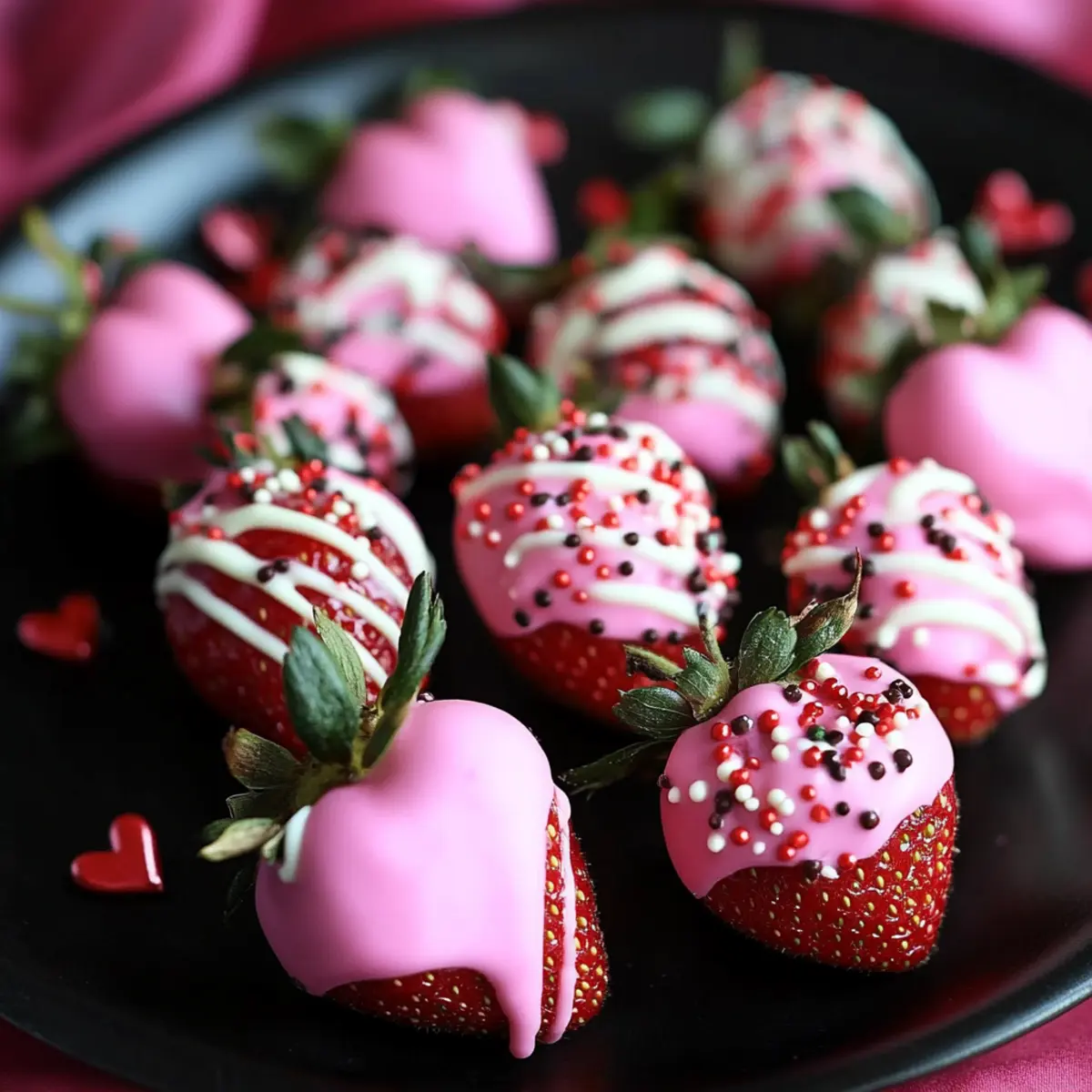 Valentine?s Dipped Strawberries