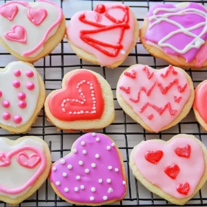 Valentine’s Day Sugar Cookies with Royal Icing