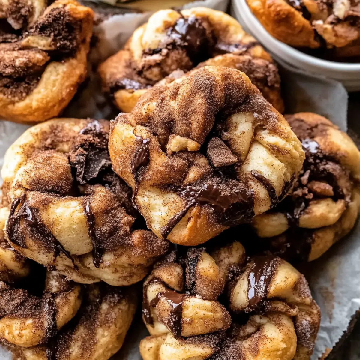 Easy Chocolate Cinnamon Crunch Knots Recipe for a Sweet Treat