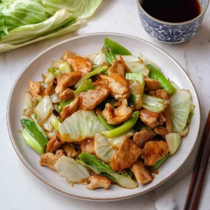 Cabbage Stir Fry with Chicken