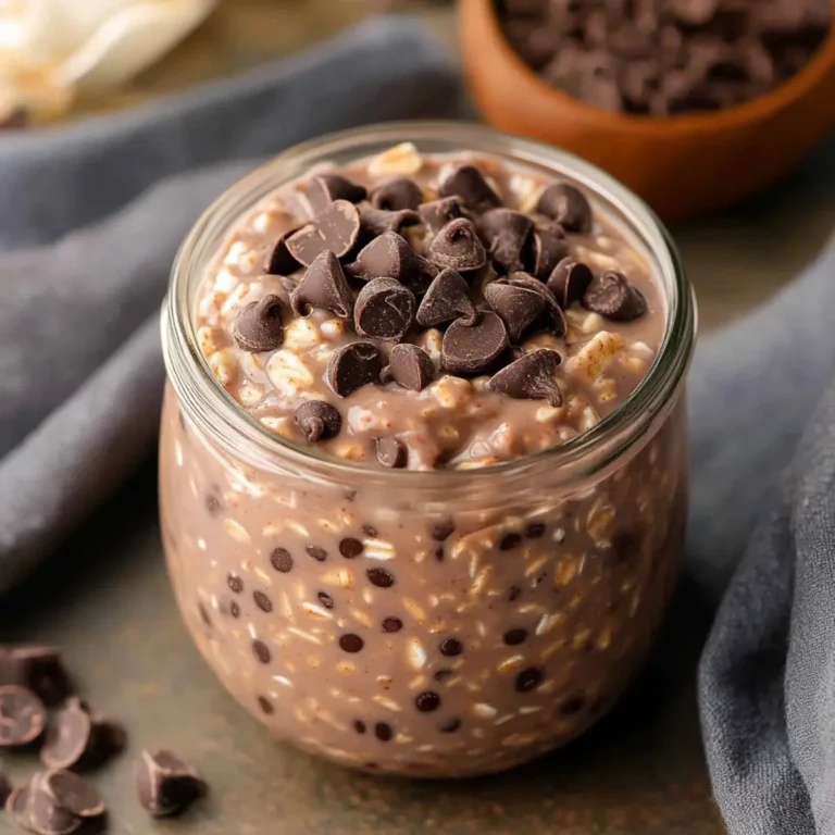 High Protein Chocolate Overnight Oats
