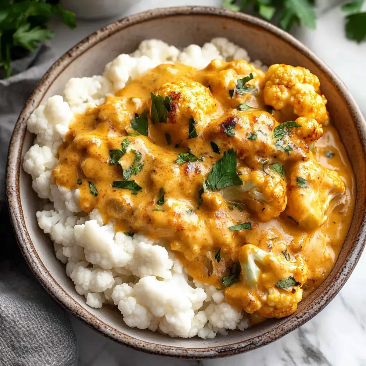 Delicious Butter Cauliflower Recipe with Coconut Milk and Spices