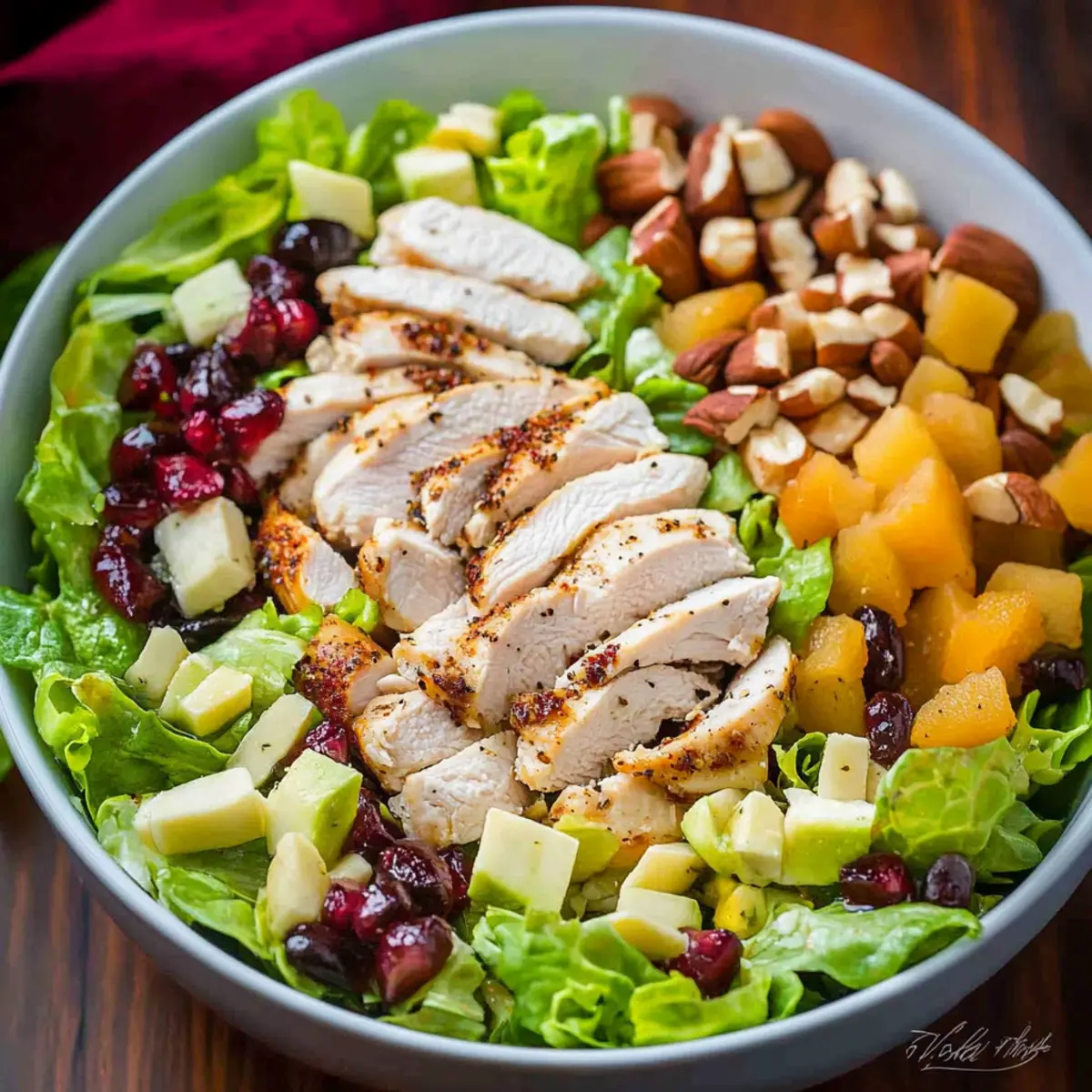 Chopped Fall Harvest Salad with Chicken
