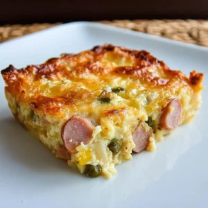 Ham Egg and Cheese Bake