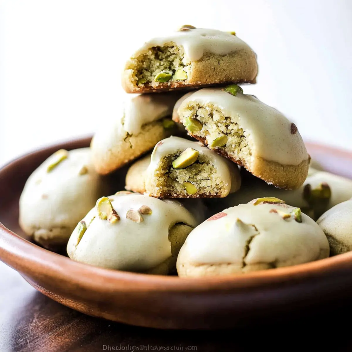 Irresistible Pistachio Drop Cookies Recipe with Icing Drizzle