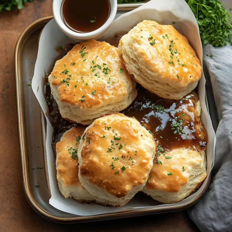 Baked French Dip Biscuits