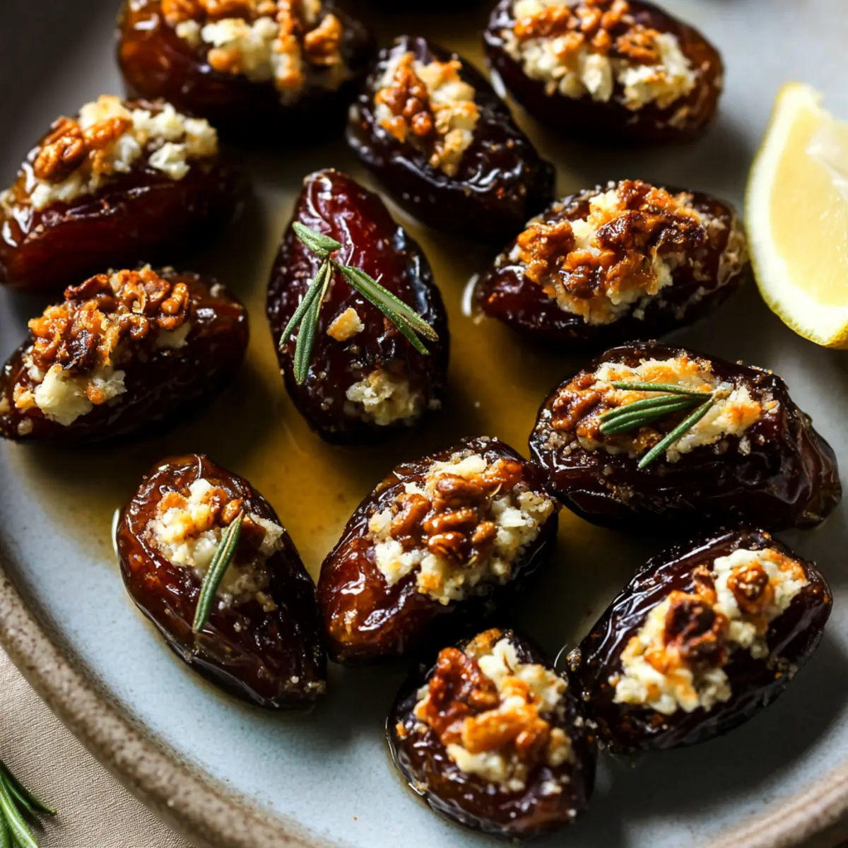 Delicious Roasted Stuffed Dates with Goat Cheese and Walnuts