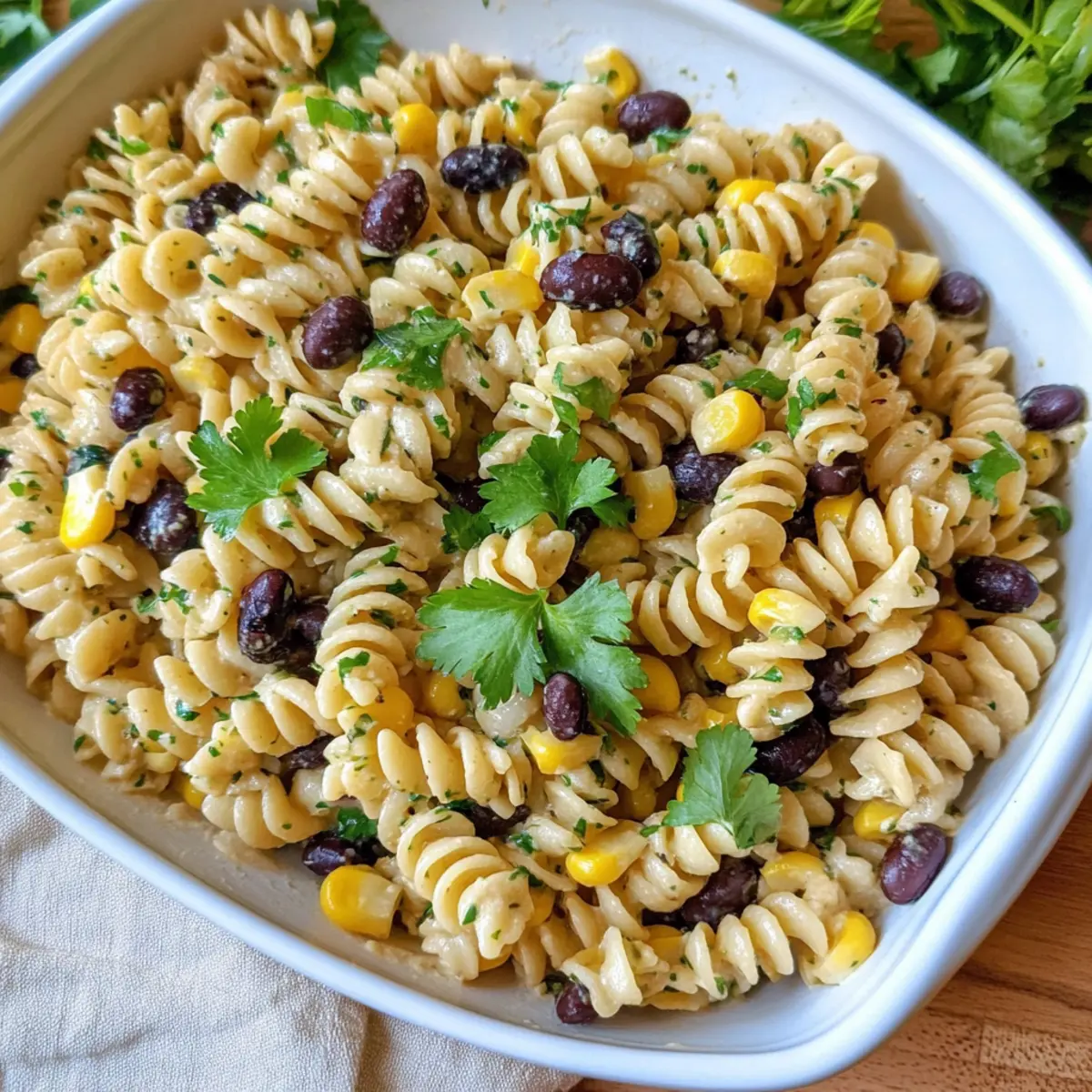 Delicious Black Bean and Corn Pasta Salad with Lime Dressing