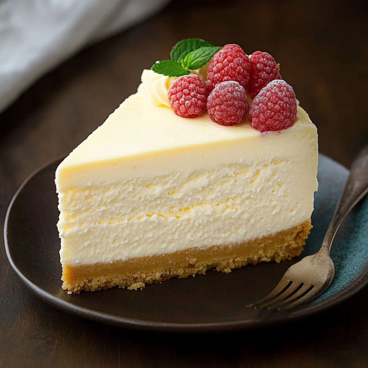 The Best Vanilla Bean Butter Cheesecake with White Chocolate Mousse