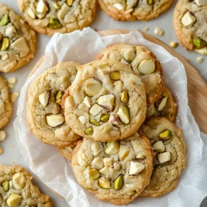 White Chocolate Pistachio Cookies