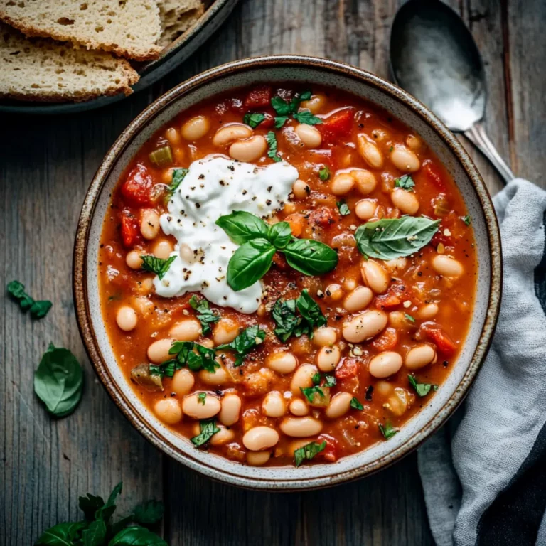 Creamy Vegan Tomato White Bean Stew
