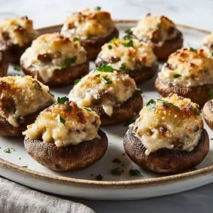 The BEST Stuffed Mushrooms