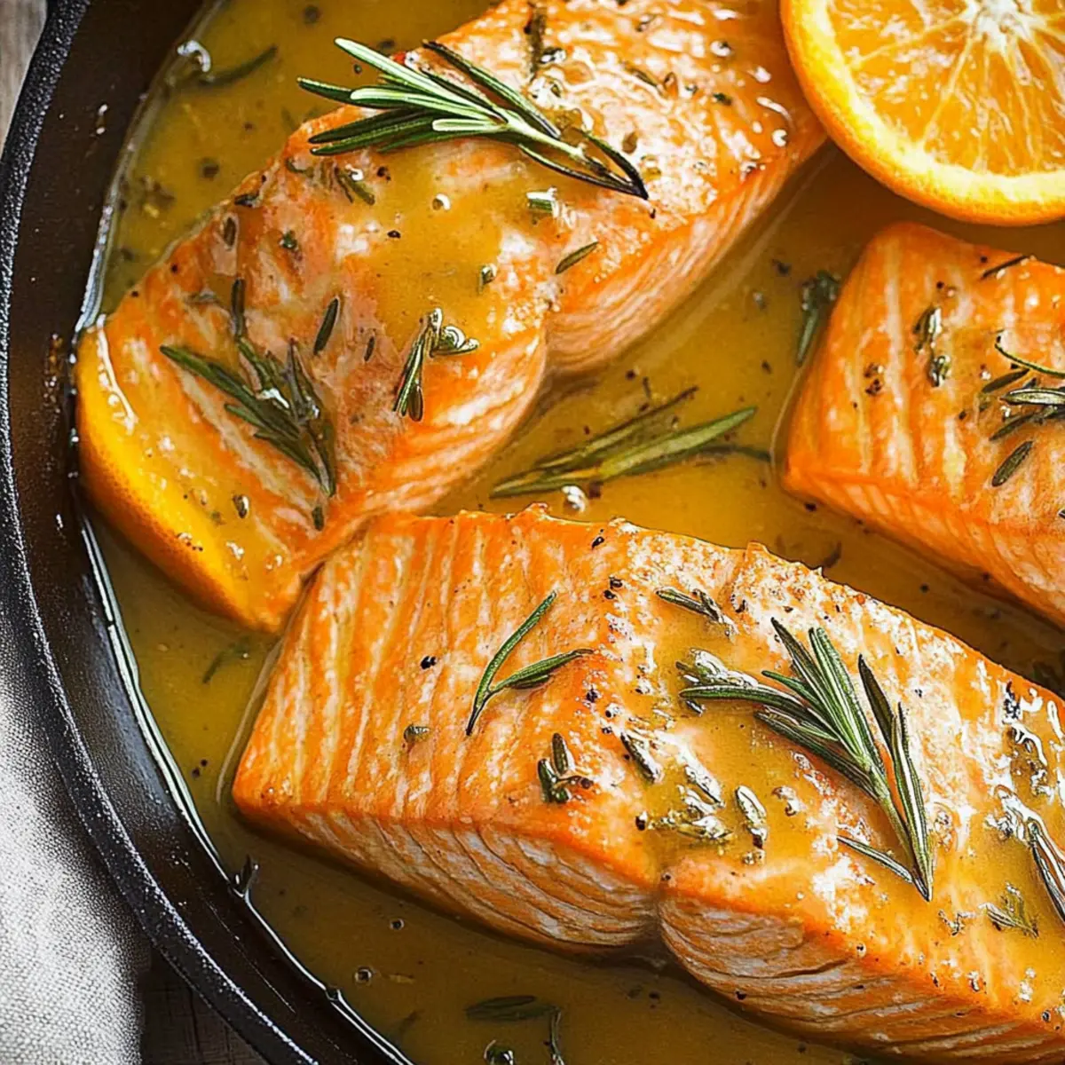 Delicious Orange-Rosemary Glazed Salmon Recipe in 25 Minutes