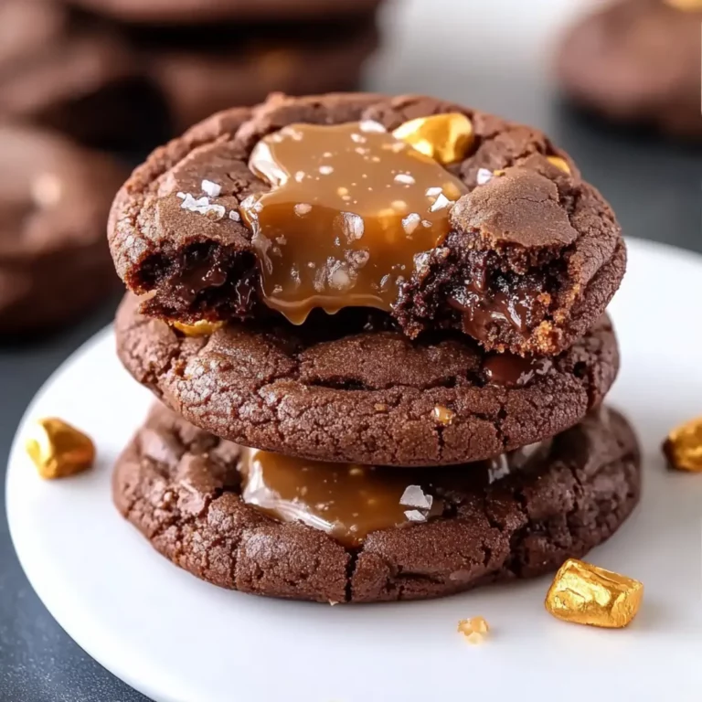 Salted Caramel Chocolate Cookies