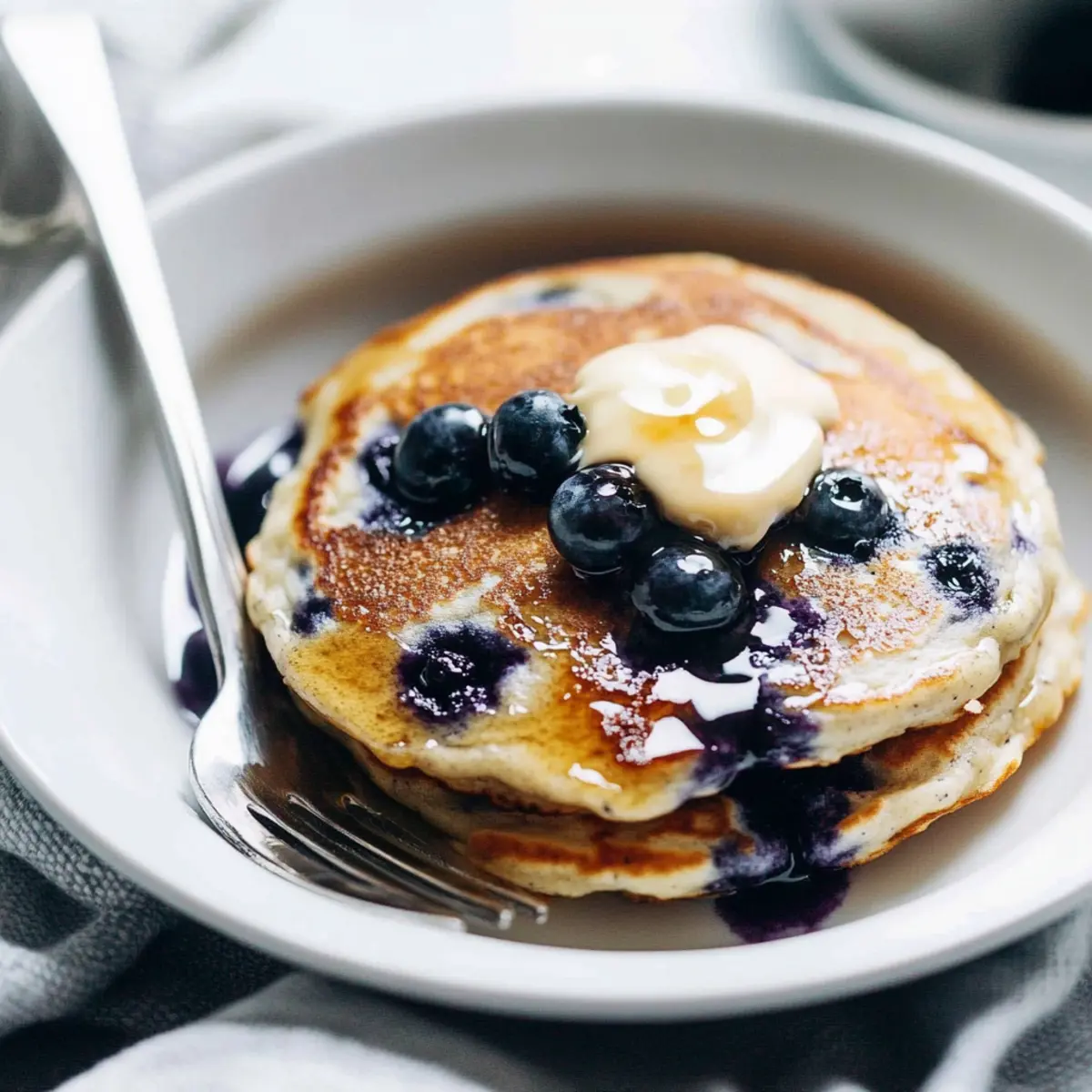 Fluffy Blueberry Pancakes