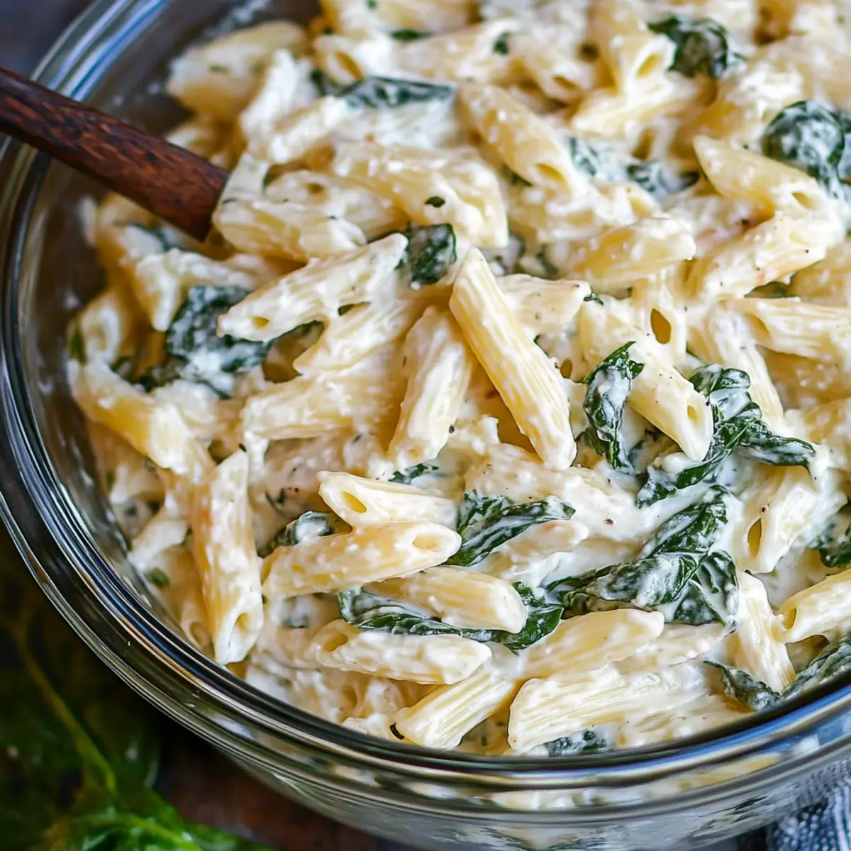 Spinach Dip Pasta Salad