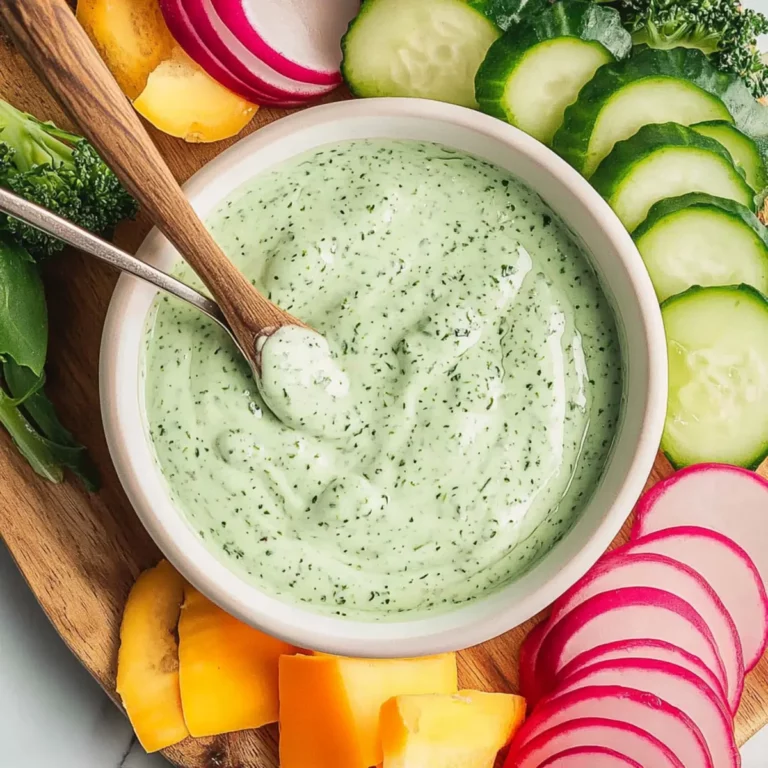 Creamy Green Goddess Herb Dressing