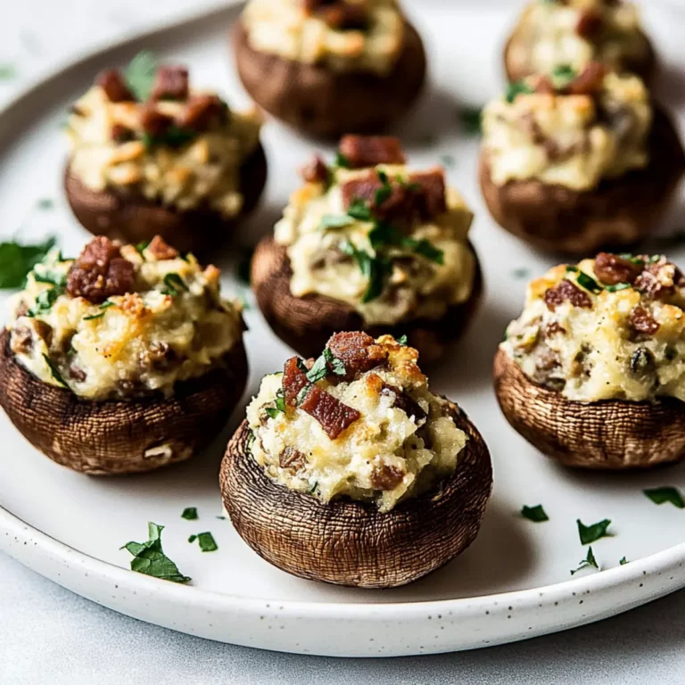 Classic Christmas Stuffed Mushrooms