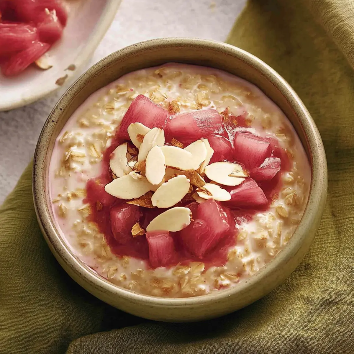 Creamy Rhubarb Overnight Oats
