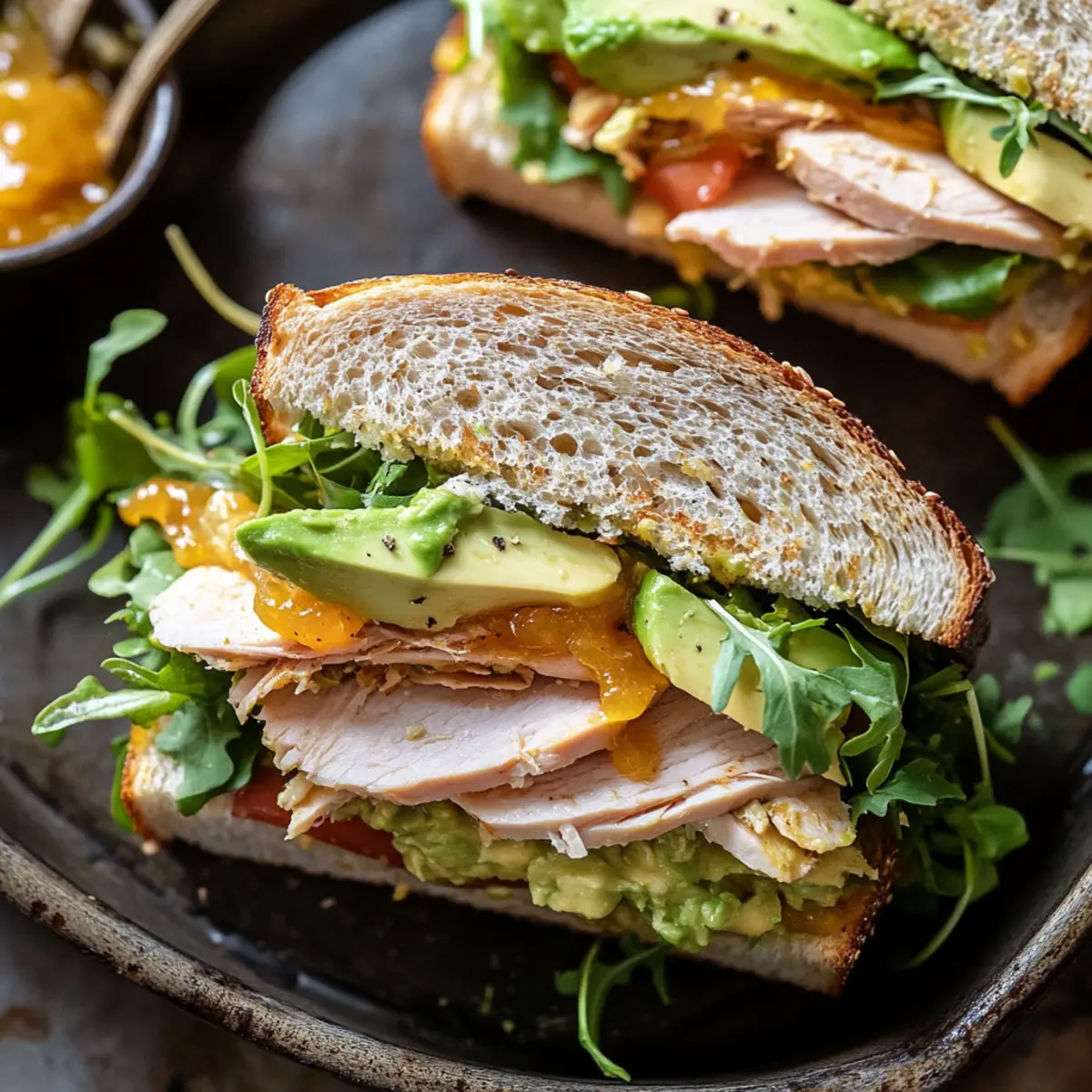 Delicious Honey Mustard Turkey Avocado Sandwich Recipe in 10 Minutes