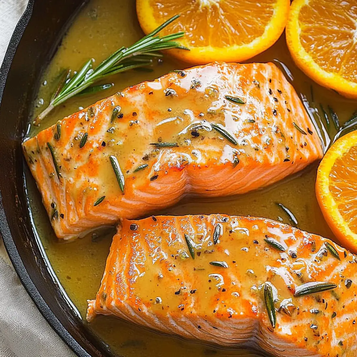 Orange-Rosemary Glazed Salmon