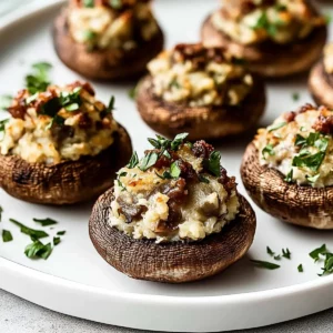 Best Christmas Stuffed Mushrooms