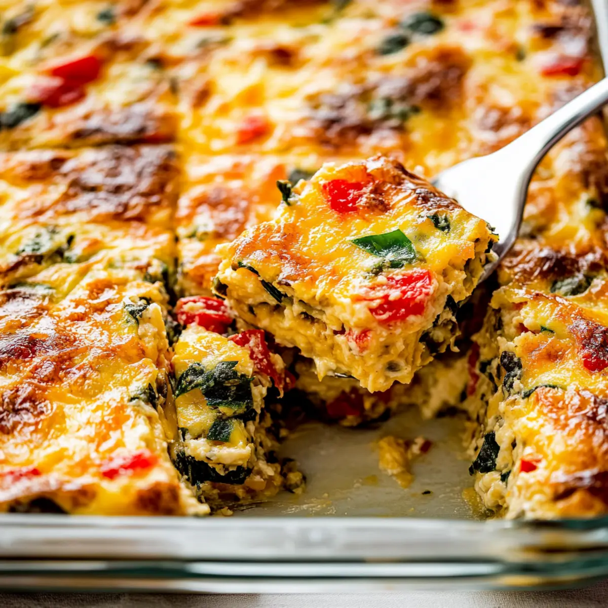 Delicious Breakfast Casserole with Sausage and Spinach Recipe